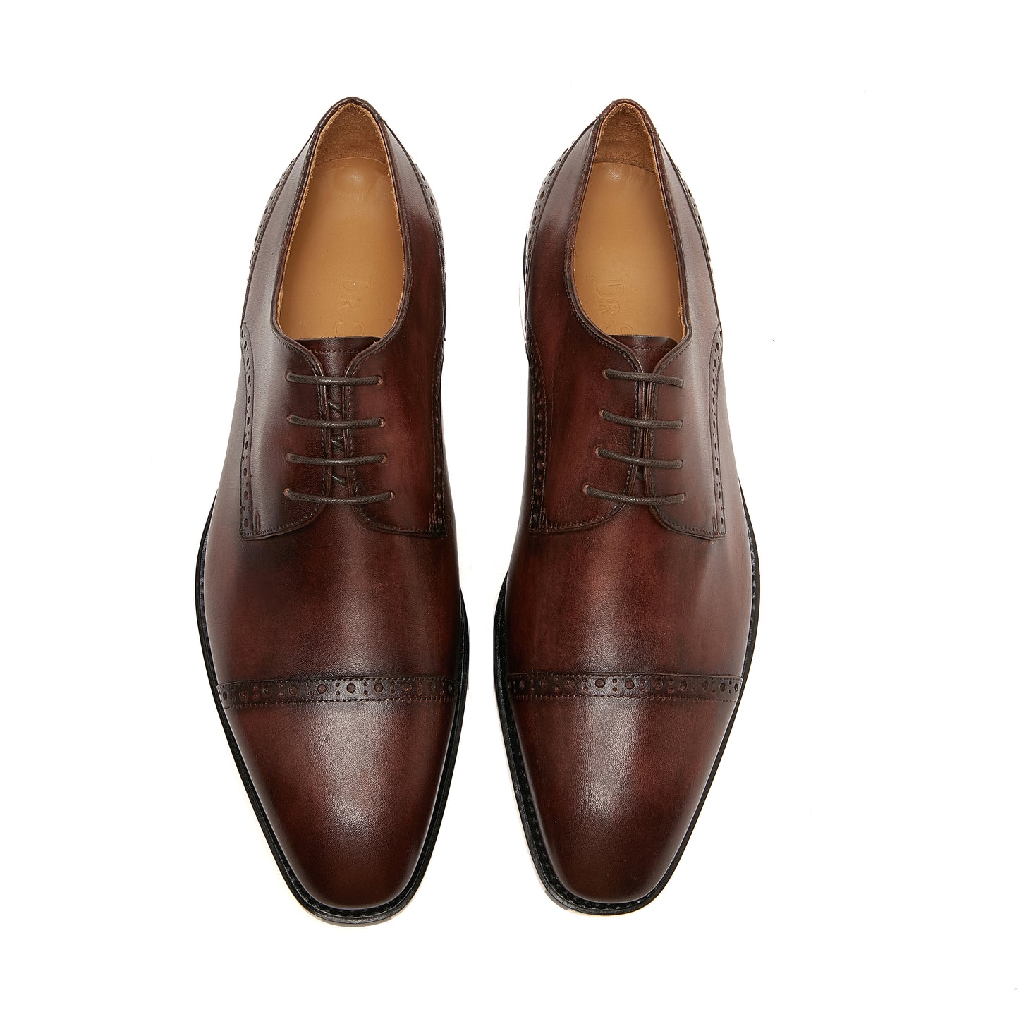 Santoni Brogue - Dark Brown