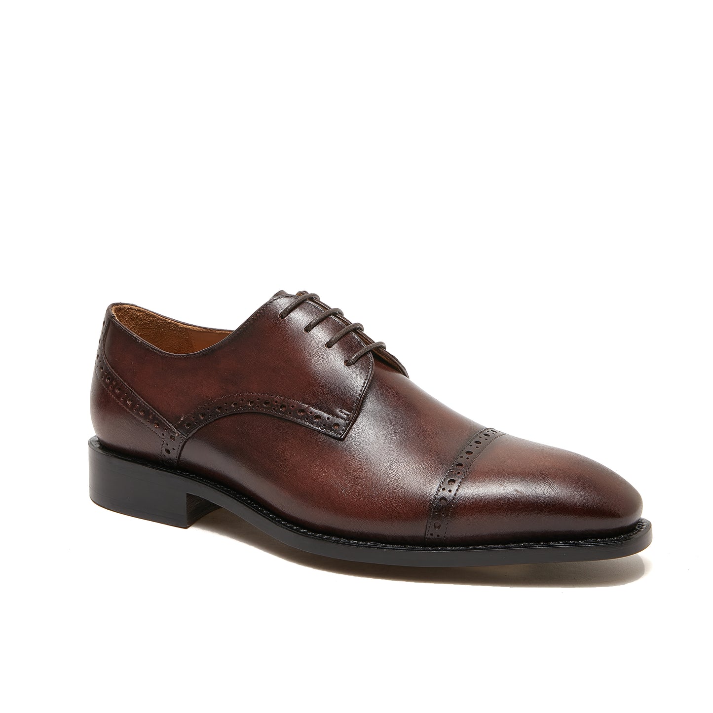 Santoni Brogue - Dark Brown