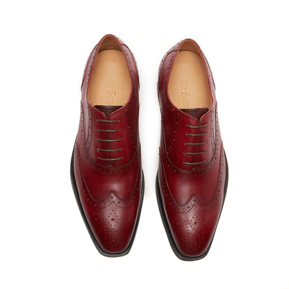 Velasca Wing Tip - Burgendy