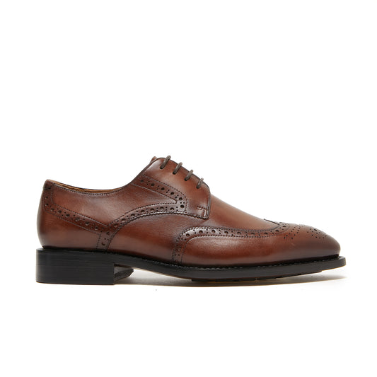 Vernon Wing Tip - Tan Brown