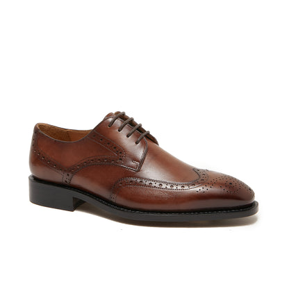 Vernon Wing Tip - Tan Brown