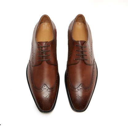 Vernon Wing Tip - Tan Brown